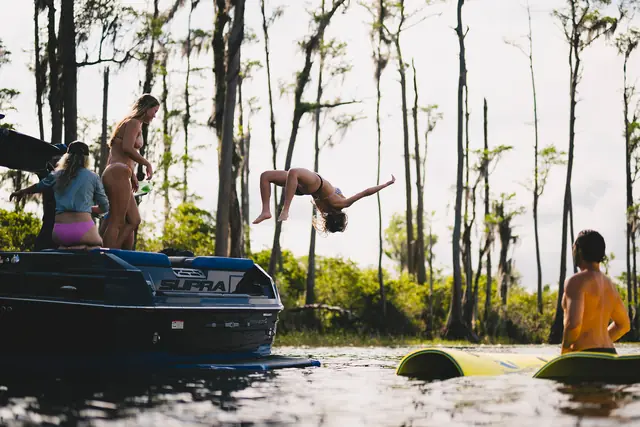 2027 Supra SE on the water, manufacturer model image