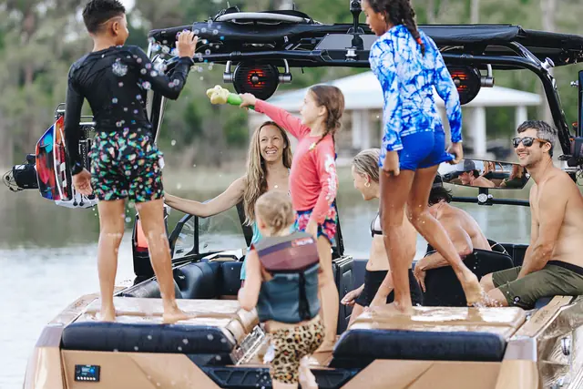 2027 Moomba Tykon on the water, manufacturer model image